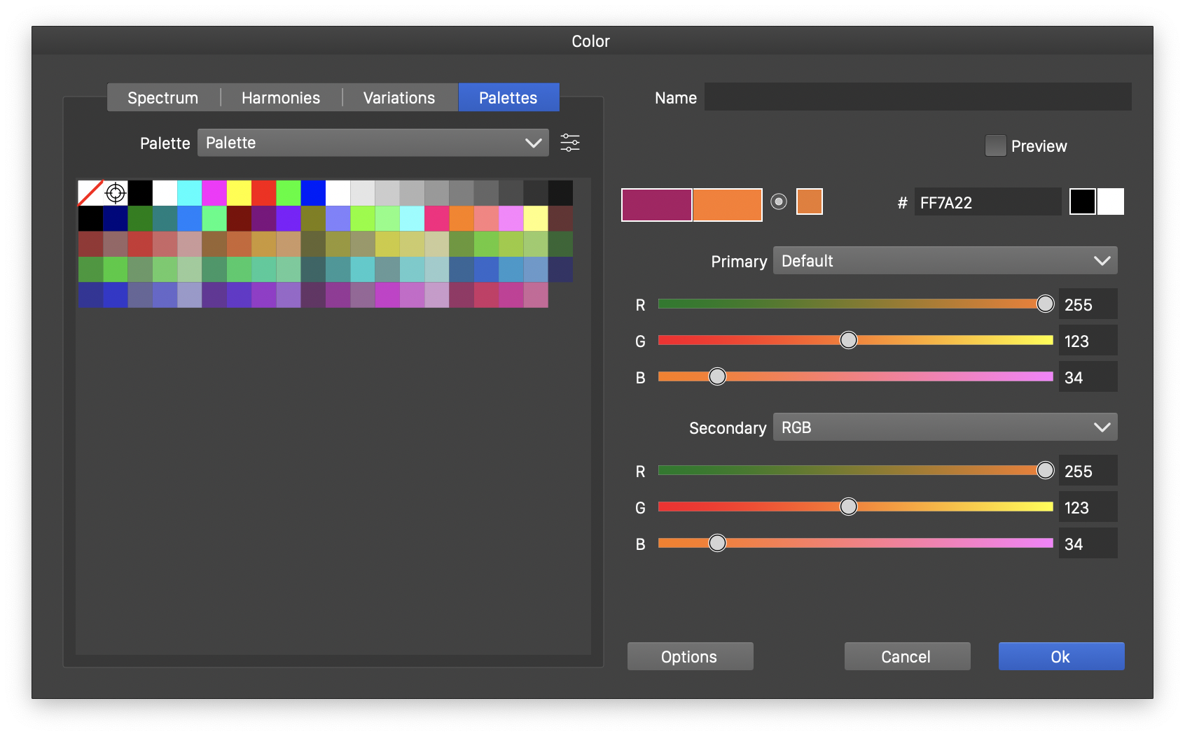 256 color palette converter paint.net