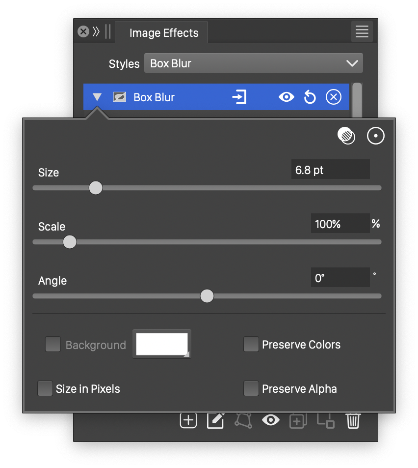 screenflow blur box